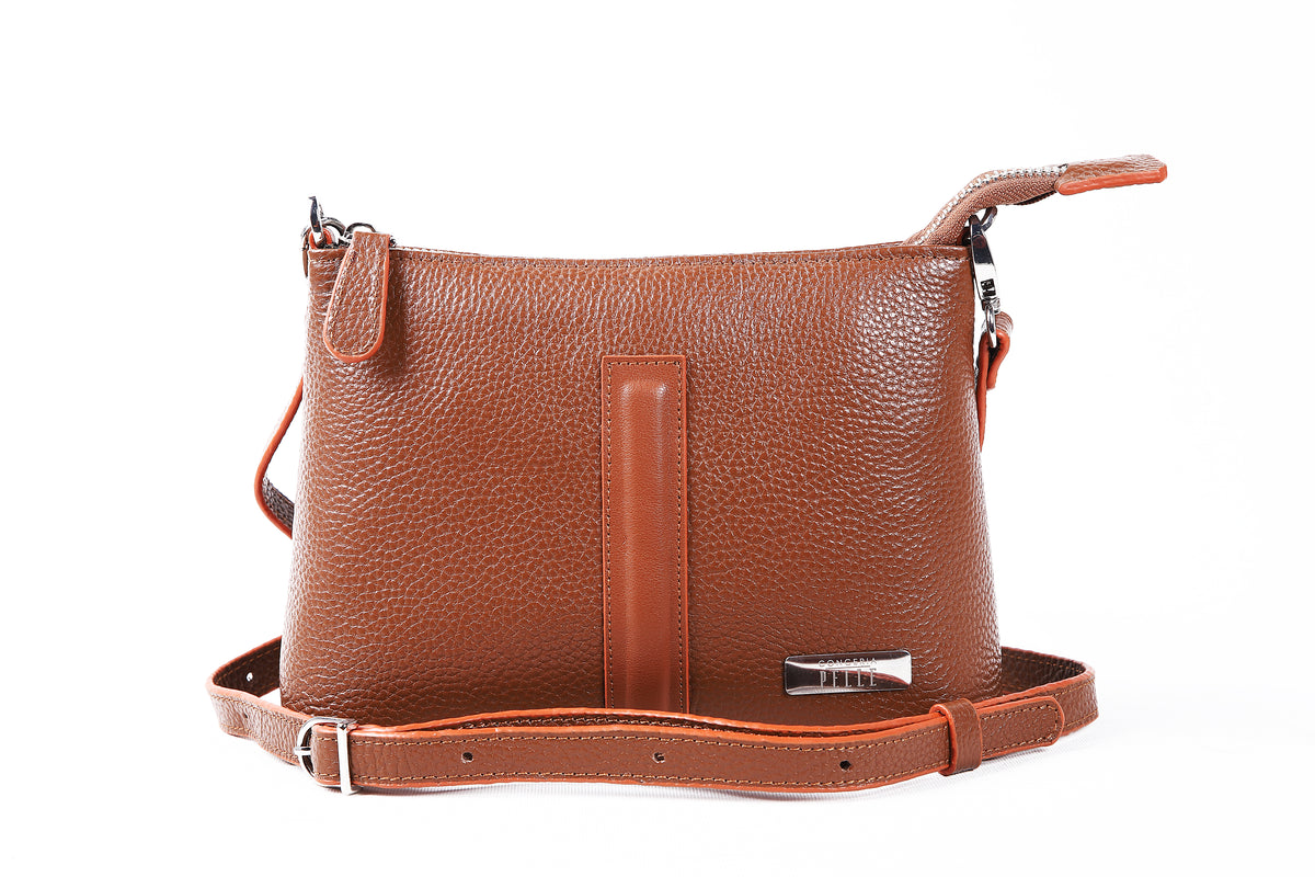 Triangolo Crossbody Bag - Taba